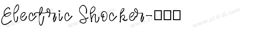 Electric Shocker字体转换